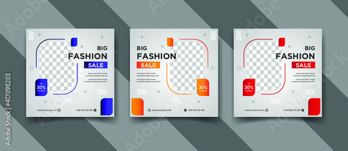Fashion sale instagram social media post banner