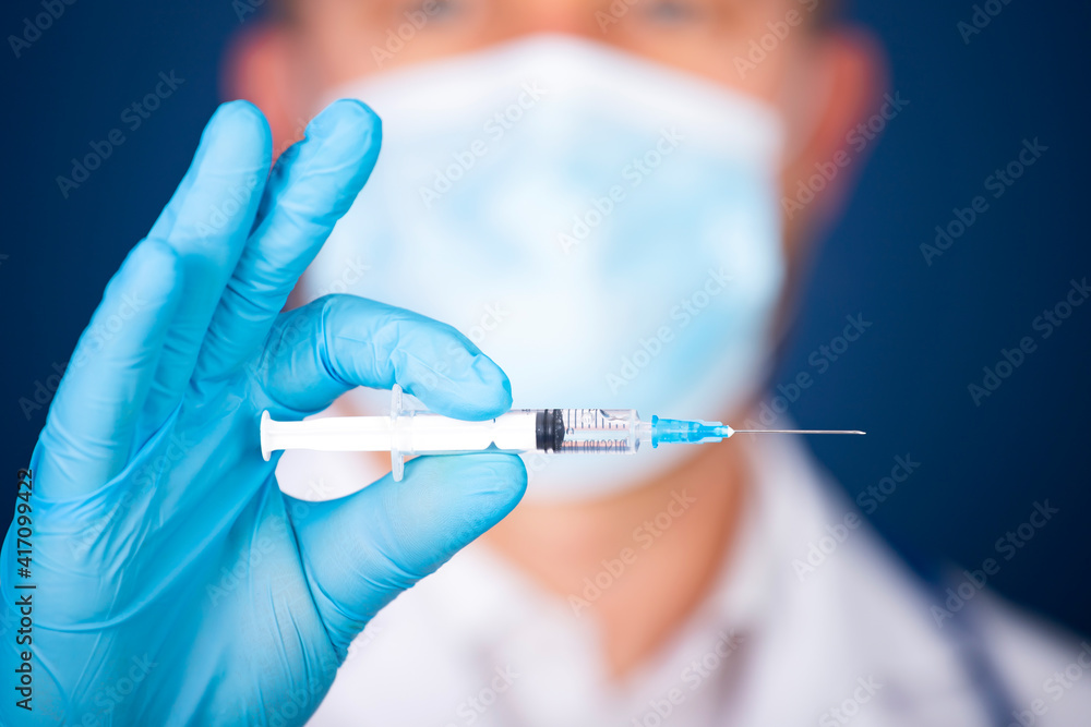 Herd immunity in community, doctor with vaccine. Herd immunity in community, doctor with vaccine.