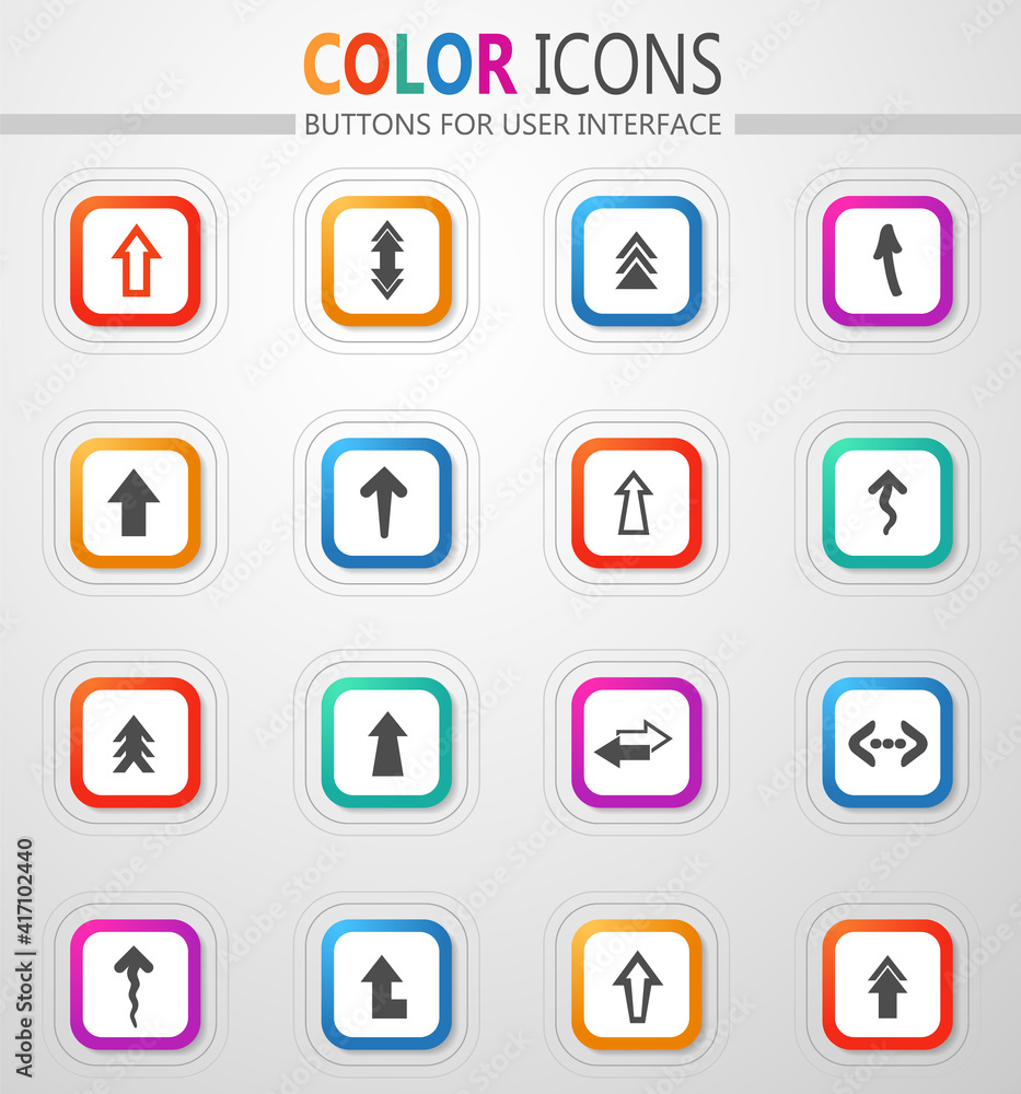 Arrows, directions and signposts icon set Arrows, directions and signposts icon set