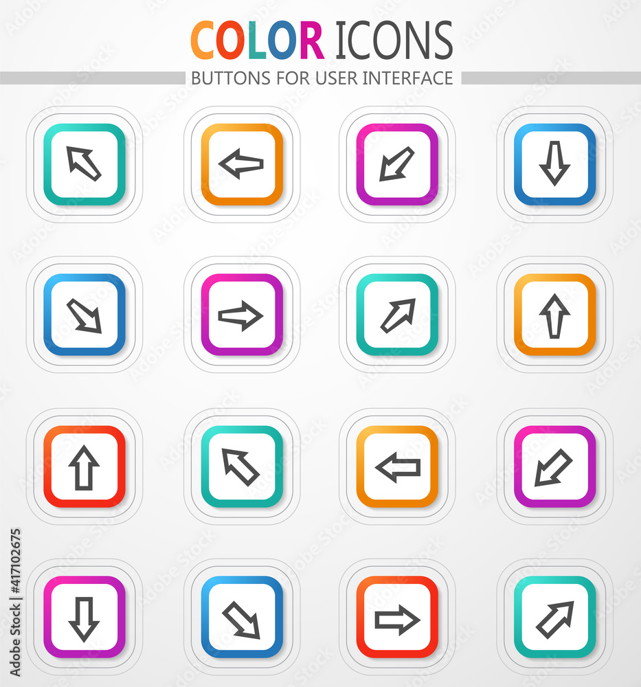 Arrows, directions and signposts icon set Arrows, directions and signposts icon set