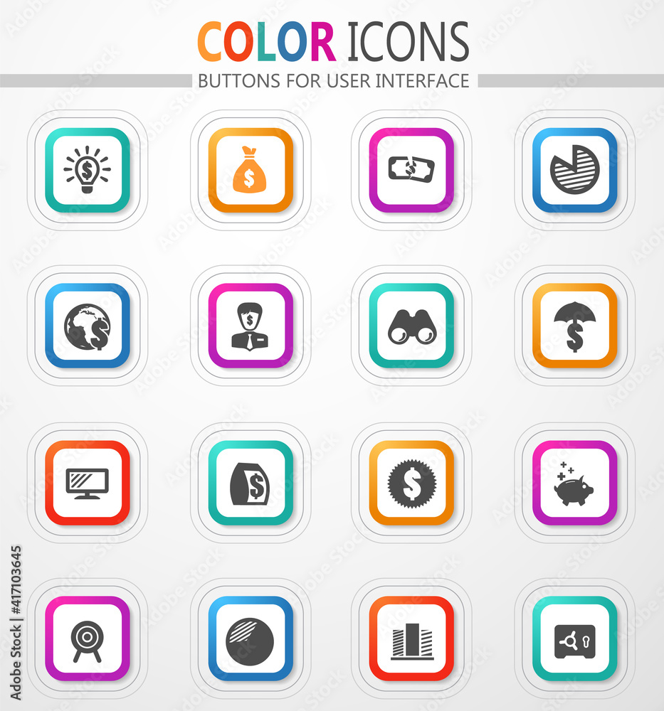 Business and commerce icon set Business and commerce icon set