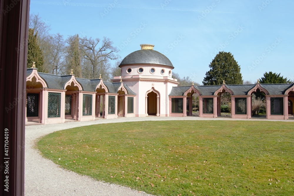 A very nice pavilion in the middle of the green A very nice pavilion in the middle of the green