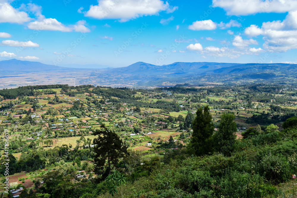landscape of mountains of kenya landscape of mountains of kenya