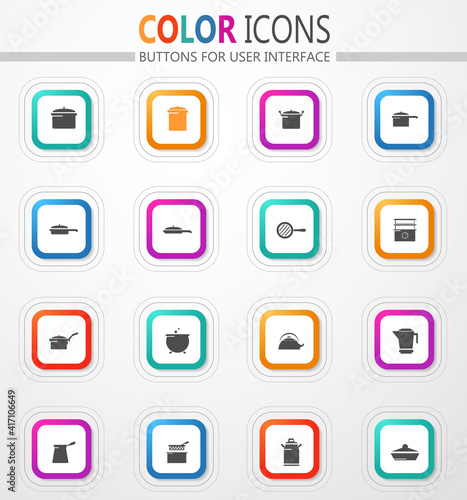 Dishes Icons set