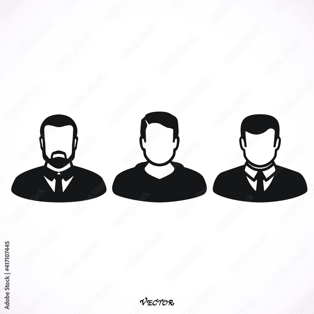 Set Businessman icon Set Businessman icon