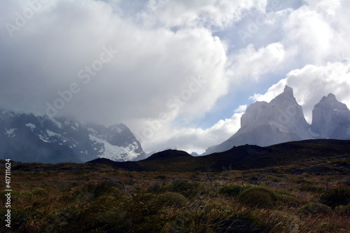 The mountains in Torres del Paine