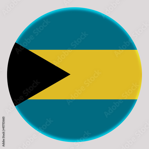 Free Download 3D Flag of Bahamas on circle - GFXLoad