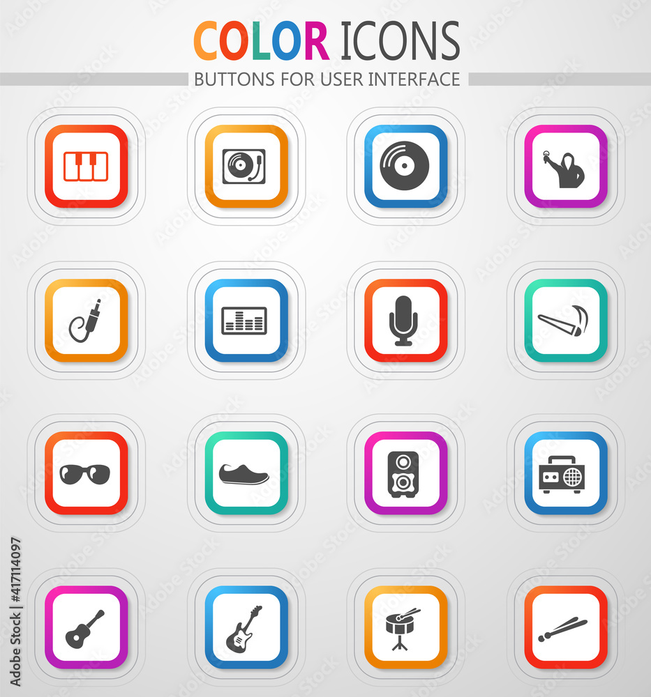 Disco Or Club icons set Disco Or Club icons set