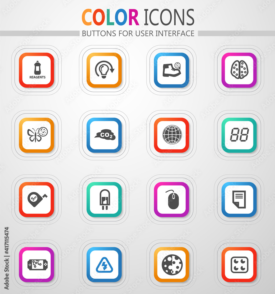 Science icons set Science icons set