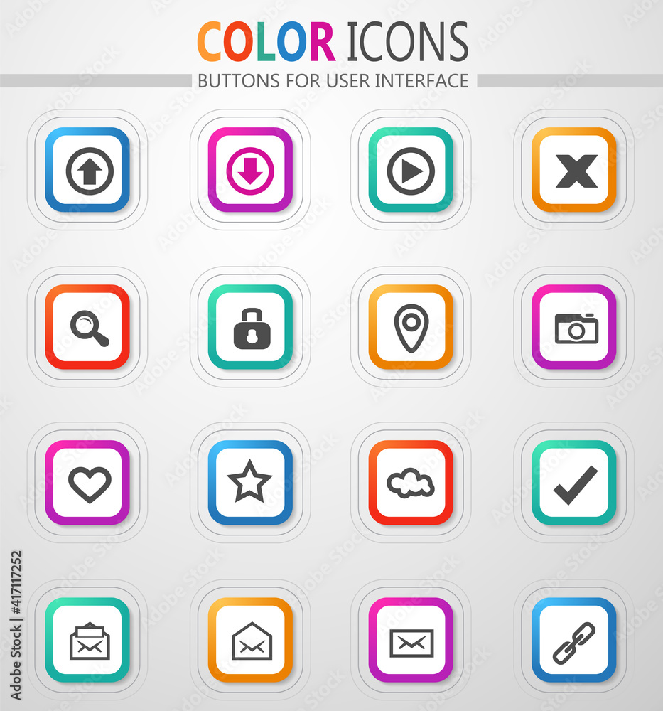 User Interface icons set User Interface icons set