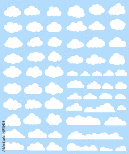 Clouds vector set