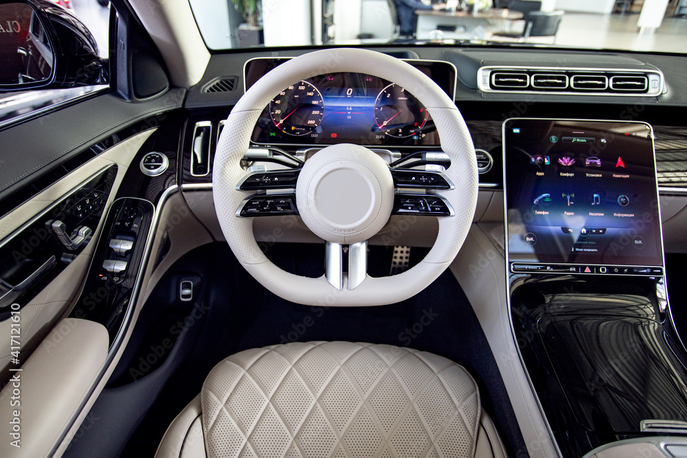 interior of a modern car
