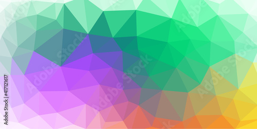 Abstract low poly color gradient vector background template