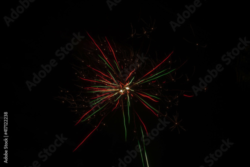 Color shining firework show background