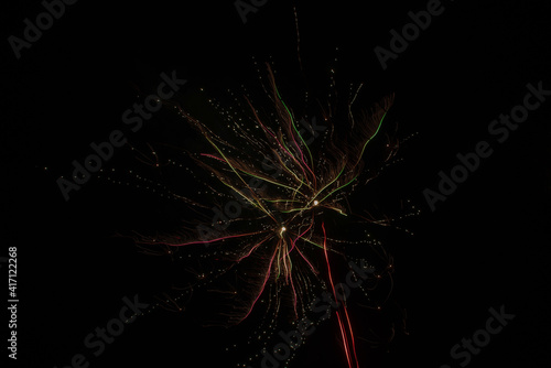 Color shining firework show background
