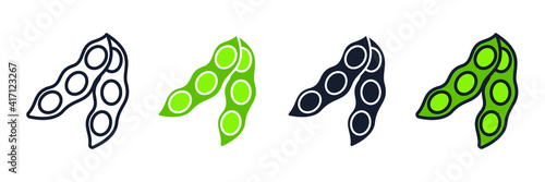 soybeans icon. soybeans vegetable symbol template for graphic and web design collection logo vector illustration