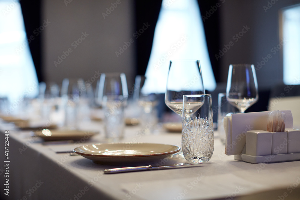 table setting for a dinner table setting for a dinner