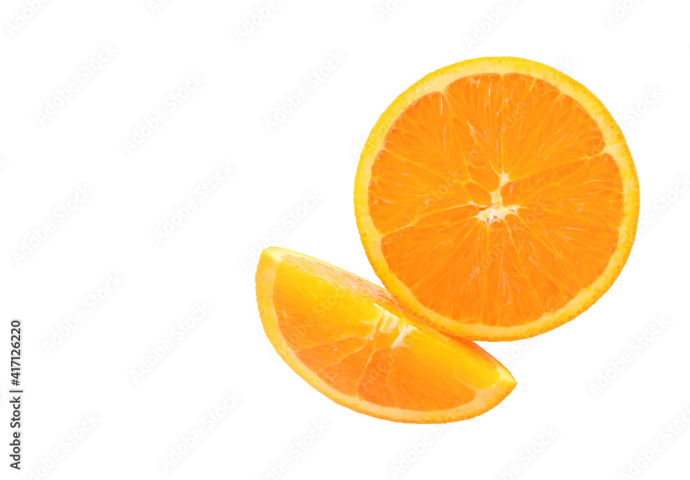 Fresh orange isolated on a white background Fresh orange isolated on a white background