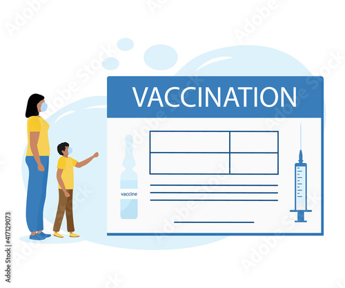 Vector People Vaccination Immunization Health Kid