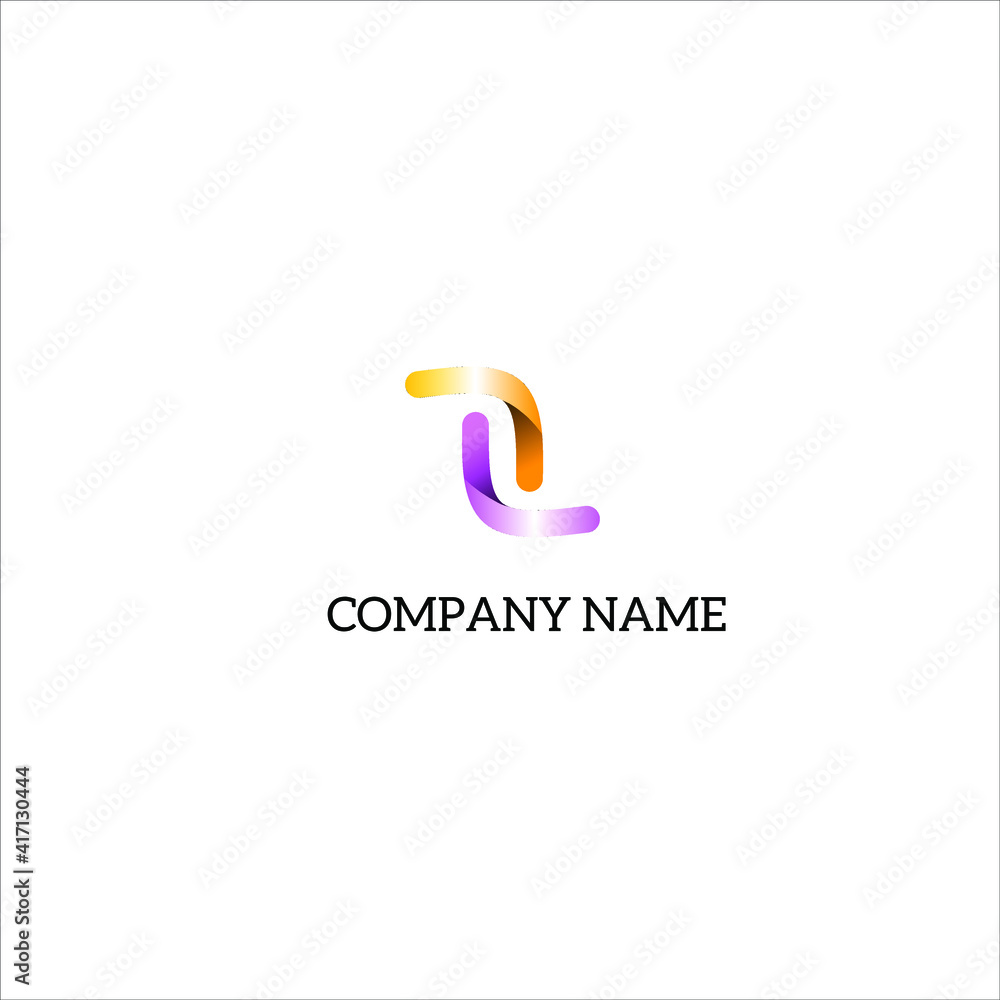 logo for insurance companies with an elegant and simple style with orange and purple colors with a line shape logo for insurance companies with an elegant and simple style with orange and purple colors with a line shape