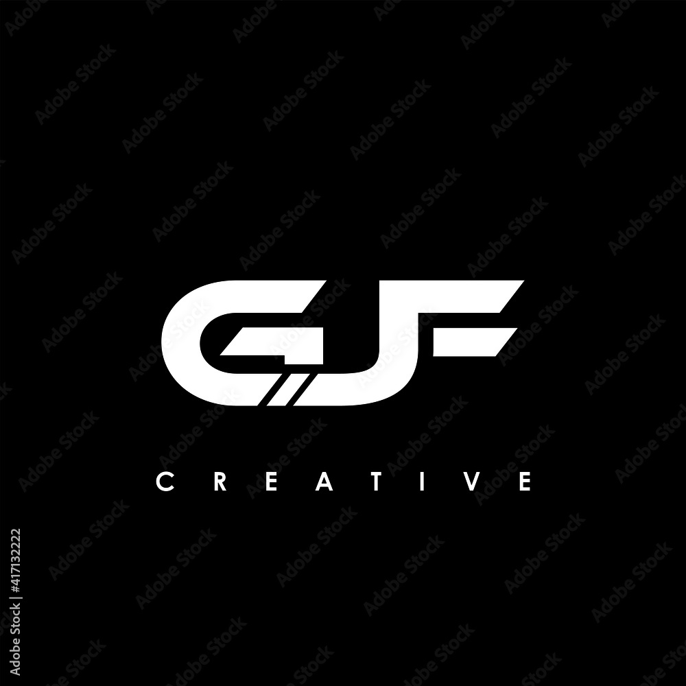 GJF Letter Initial Logo Design Template Vector Illustration GJF Letter Initial Logo Design Template Vector Illustration