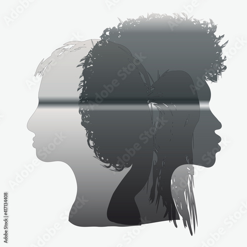 Doppelsilhouette Augenbinde2