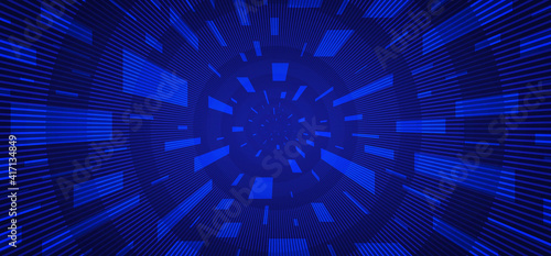 Abstract blue power of tech design perspective artwork template. Overlappin gith rectangle style focus background. illustration vector