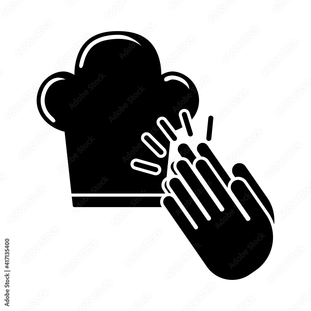 Clapping Palms To Toque Icon Clapping Palms To Toque Icon