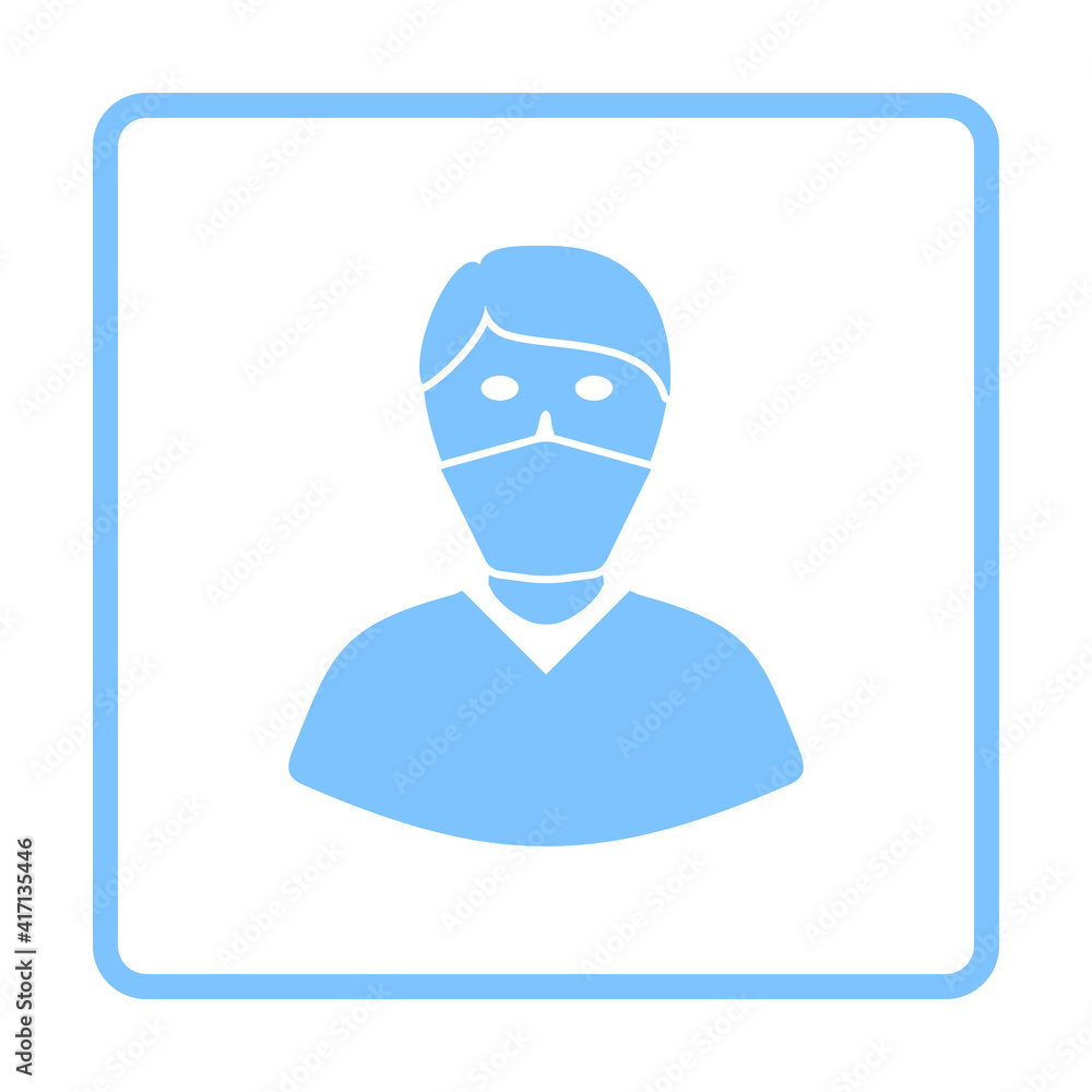 Medical Face Mask Icon Medical Face Mask Icon