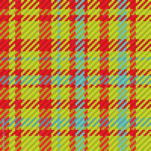 Seamless pattern of scottish tartan plaid. Repeatable background with check fabric texture. Vector backdrop striped textile print.