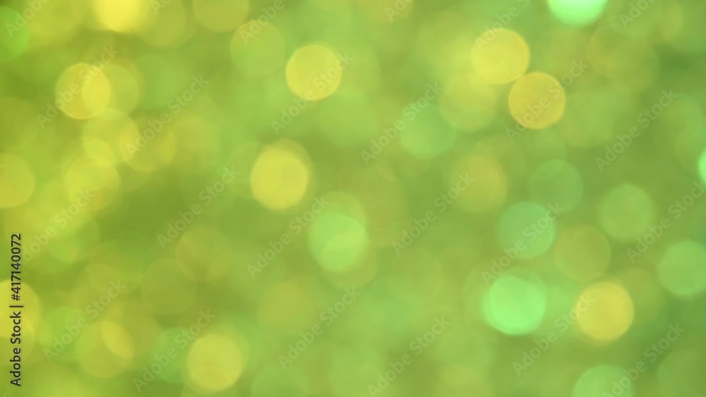 Abstract background of green bokeh spinning Abstract background of green bokeh spinning