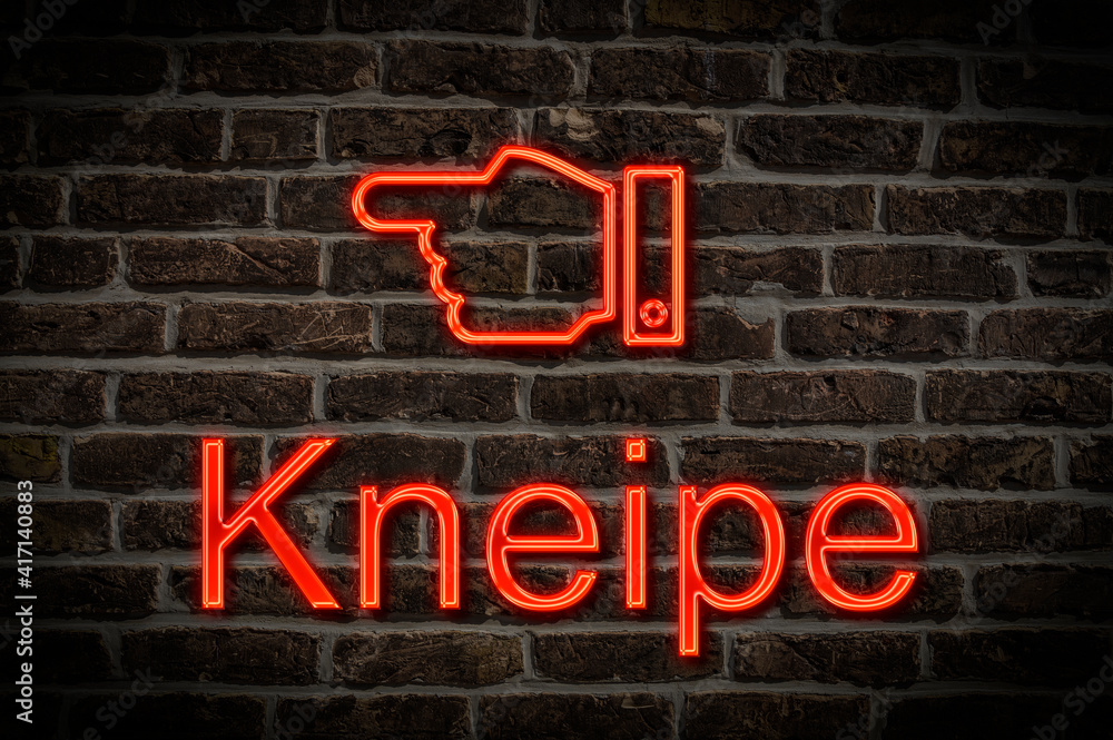 Leuchtreklame Kneipe