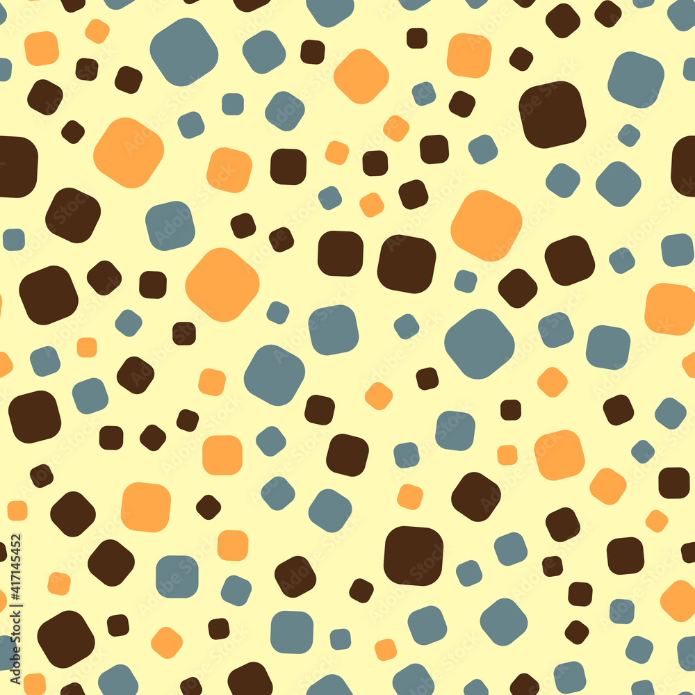 Fototapeta premium Seamless abstract pattern. Beautiful texture for textile or paper print. Vector illustration. Cute colorful background.