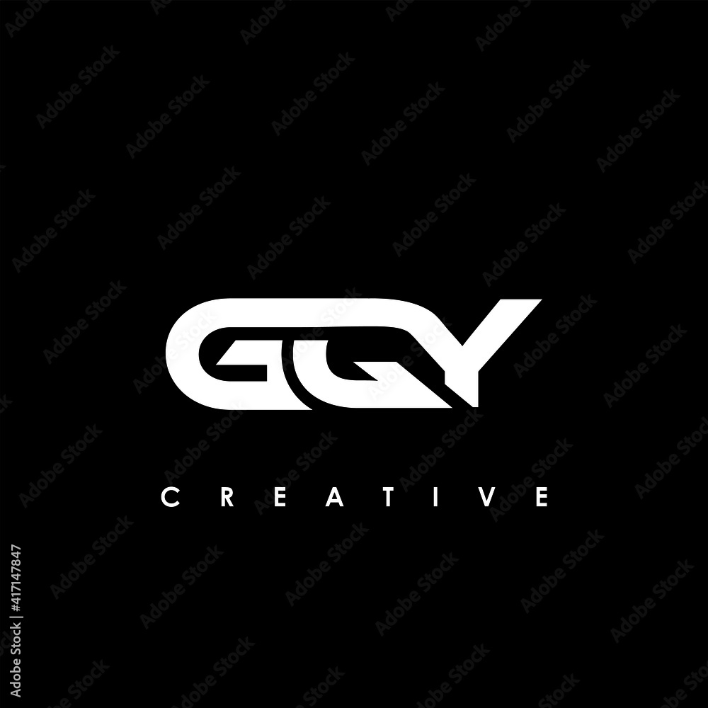 GQY Letter Initial Logo Design Template Vector Illustration