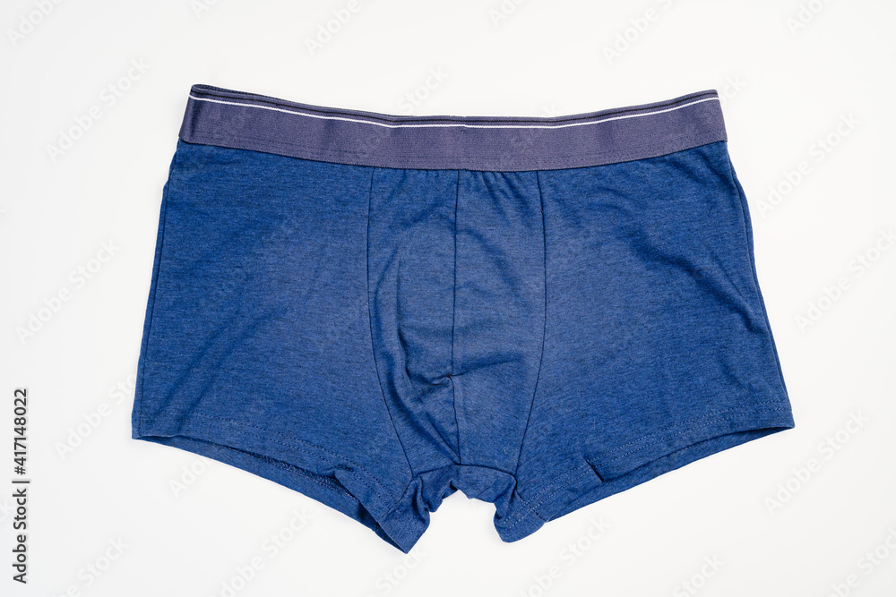 Men's briefs boxers from the blue color cotton