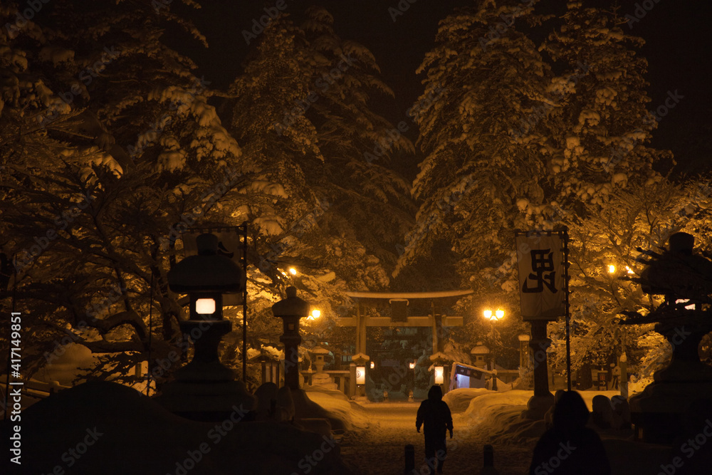 新年を迎える上杉神社 | 山形県米沢市上杉神社