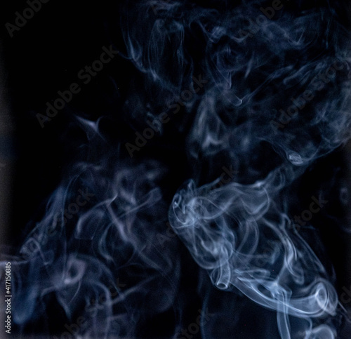 Incense (bikhawr)  Smoke on Black Backdrop. © Diya