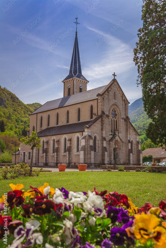 église de Duingt, lac d'Annecy