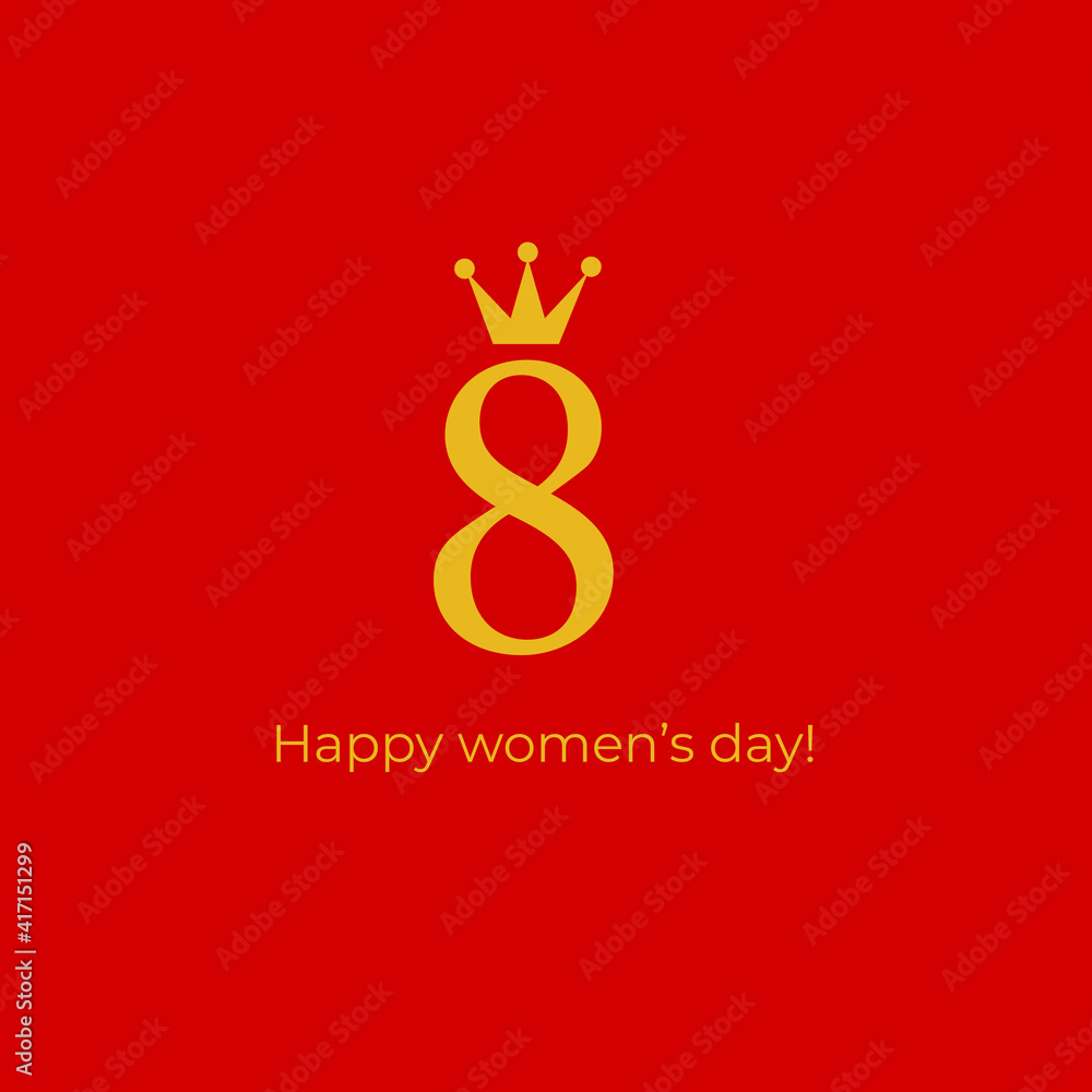 Fototapeta premium March 8, Happy Women's Day