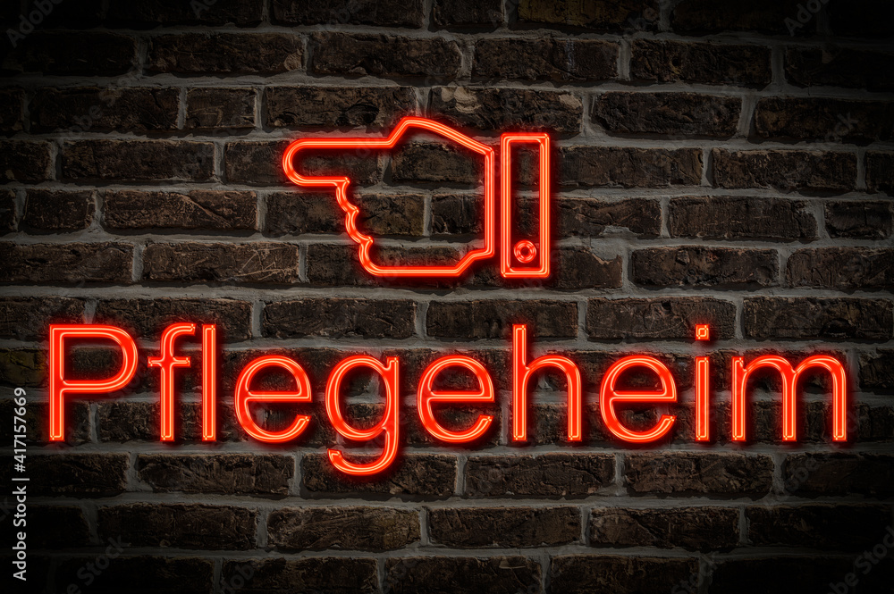 Leuchtreklame Pflegeheim