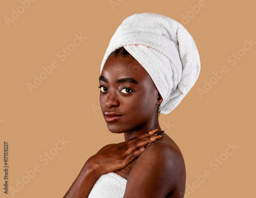 Portrait of a beautiful young African american woman