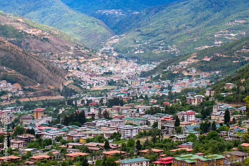 View of the capital city of Bhutan © Arun