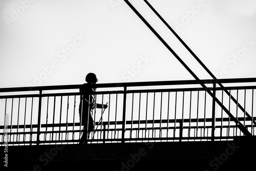 Photography silhouette of a person, nacka, sweden, sverige, stockholm