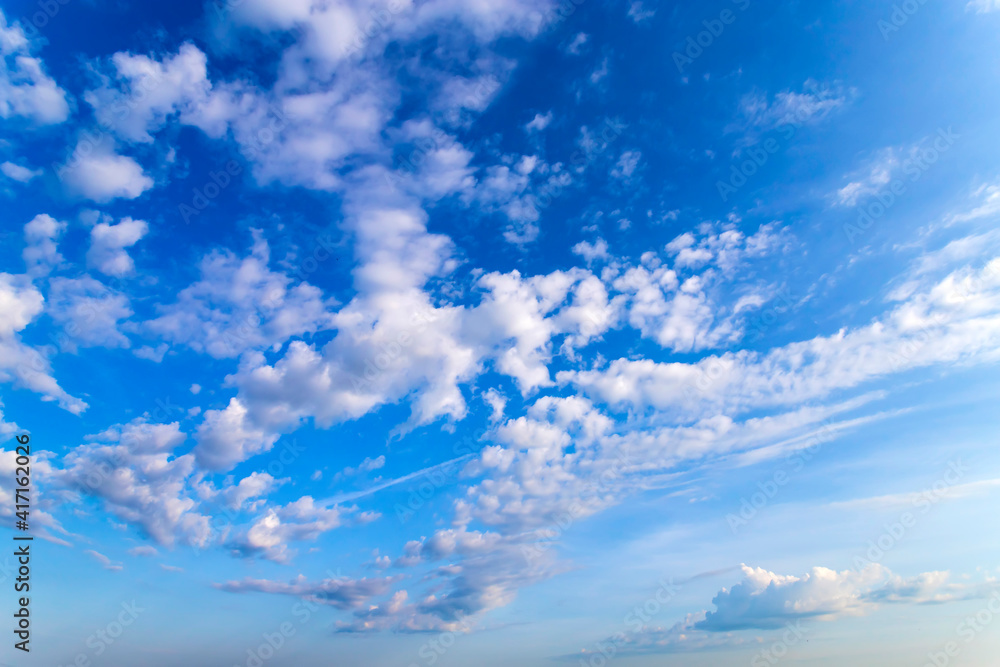 Light blue clouds on the blue sky. Light blue clouds on the blue sky.