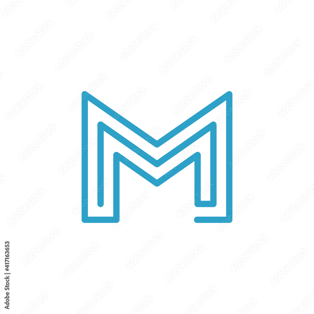 Letter M logo for a constructing company. Creative modern vector Letter M logo for a constructing company. Creative modern vector