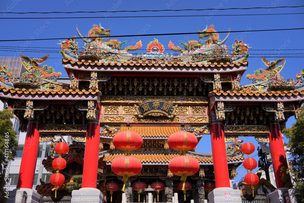Kuan Ti Miao (Kanteibyo) at Yokohama Chinatown in Kanagawa prefecture, Japan - 日本 神奈川県 横浜中華街 関帝廟	