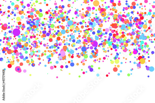 Light multicolor background, colorful vector texture with circles. Splash effect banner. Glitter silver dot abstract illustration with blurred drops of rain. Pattern for web page, banner,poster, card