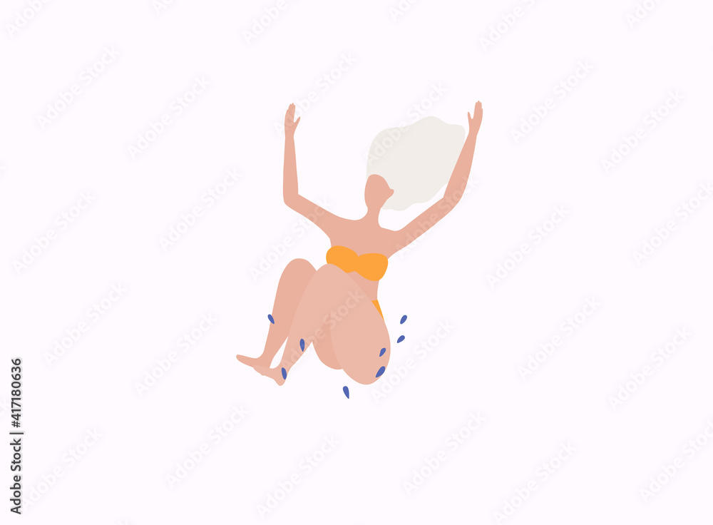 Women performing summer outdoor activities. Women performing summer outdoor activities.