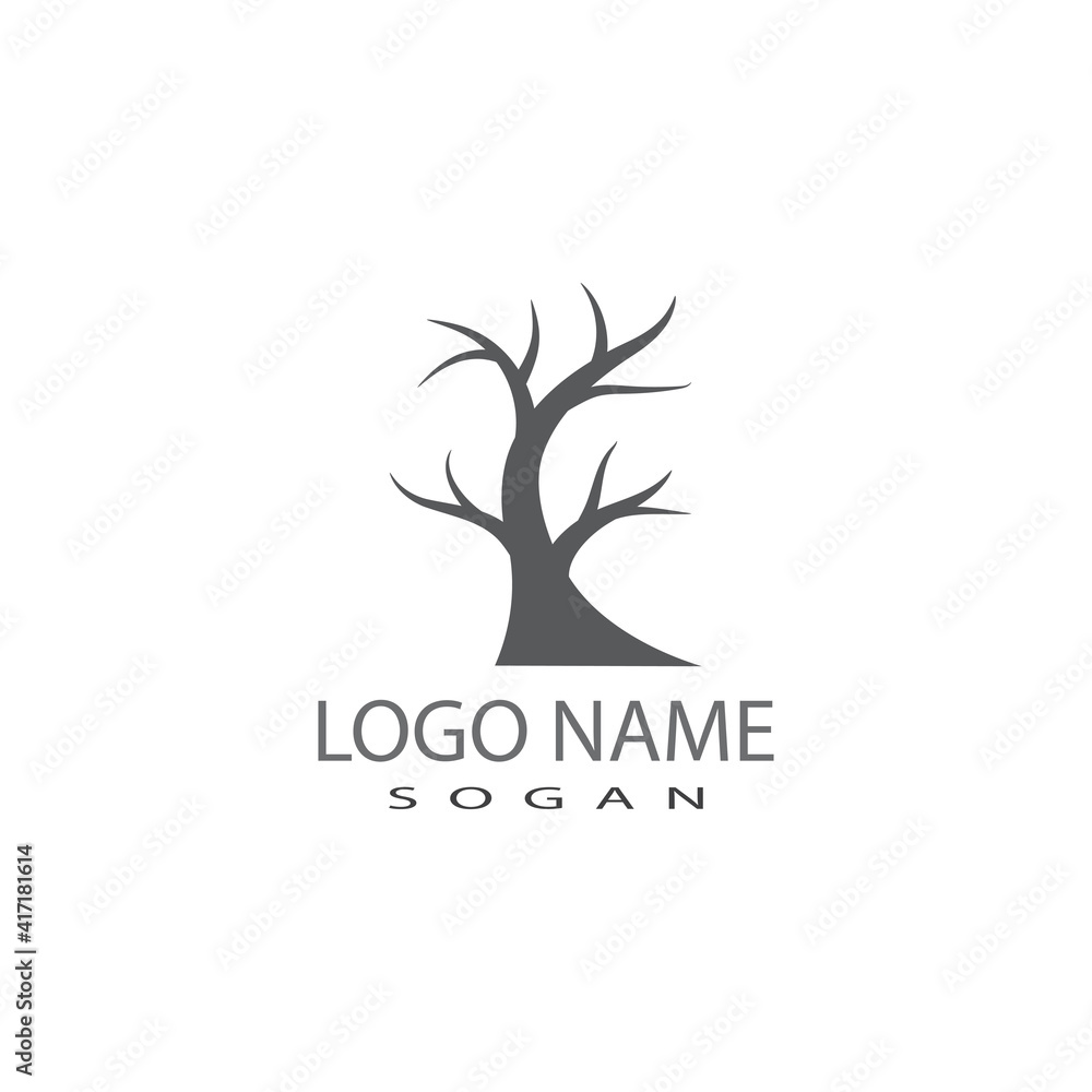 Obraz premium Tree Logo template vector icon design