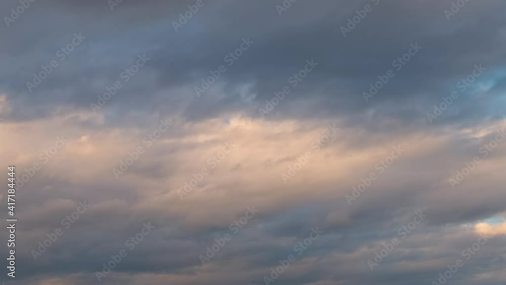 Time lapse with fast moving clouds on blue sky. Time lapse with fast moving clouds on blue sky.